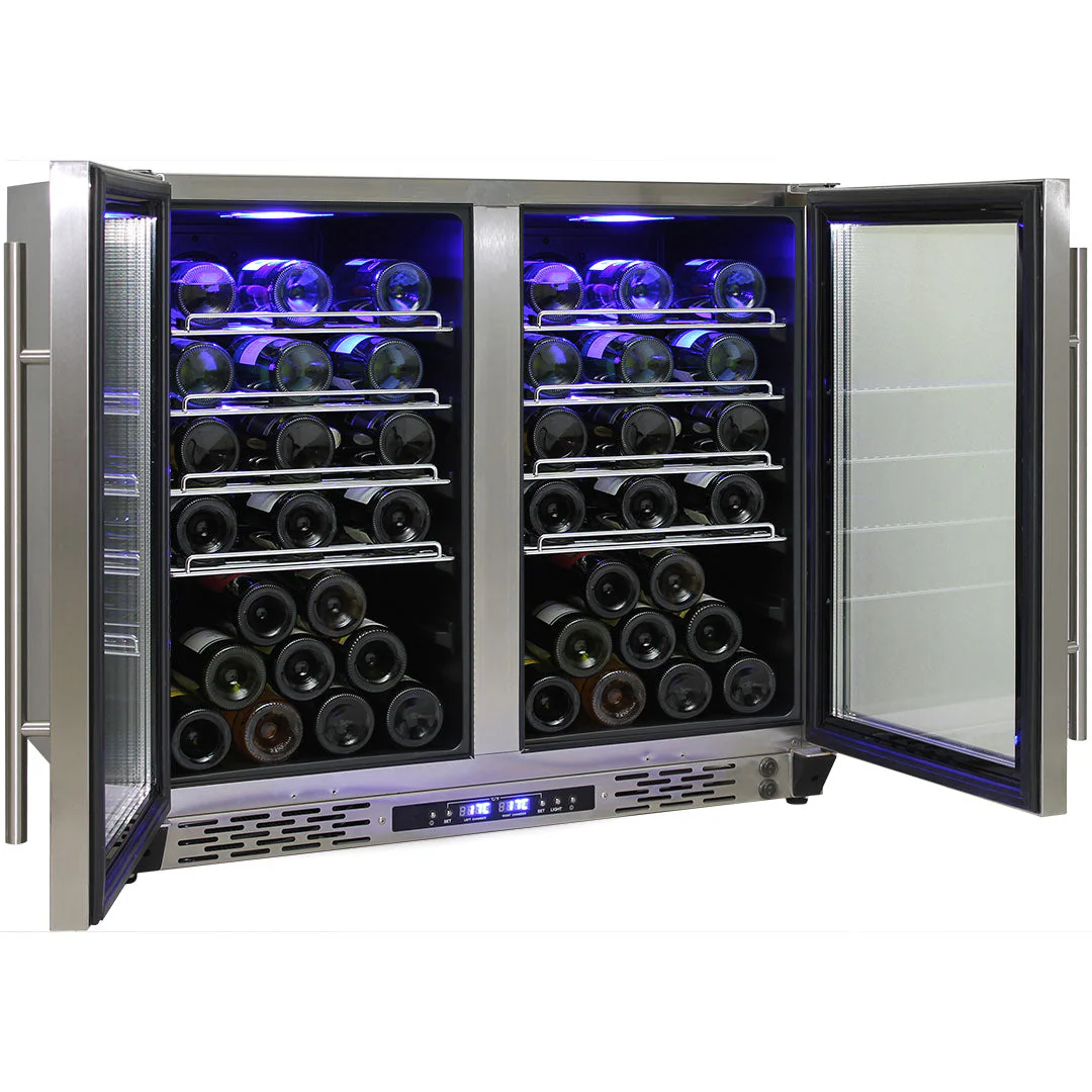 Schmick Twin Zone Beer And Wine Bar Fridge - Model JC190-GG - Image 3