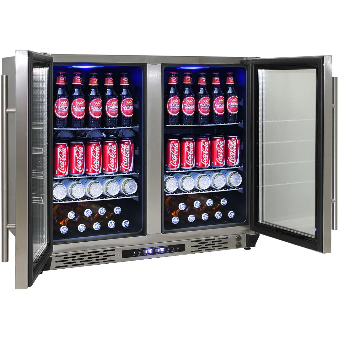 Schmick Twin Zone Beer And Wine Bar Fridge - Model JC190-GG - Image 5