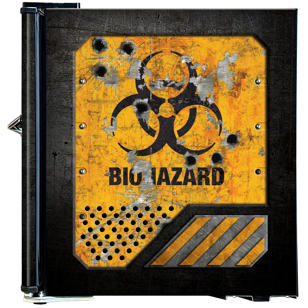 Toxic Waste Crate Design Mini Bar Fridge - A Great Gift Idea - Model BC46B-TOXIC - Image 4