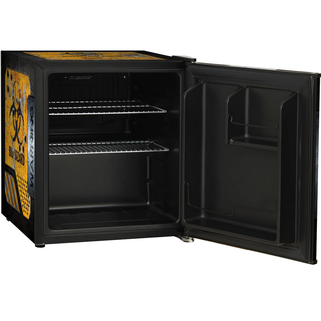 Toxic Waste Crate Design Mini Bar Fridge - A Great Gift Idea - Model BC46B-TOXIC - Image 6
